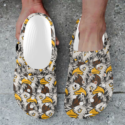 Eagles Head Pattern Unisex Clogs Shoes