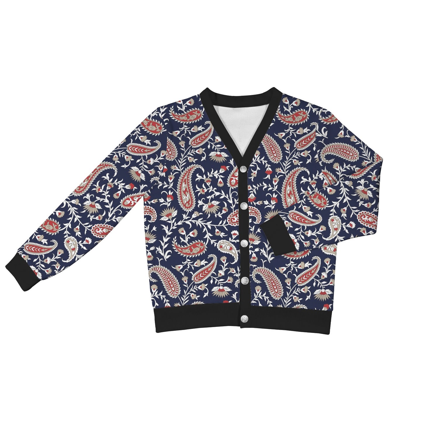 Paisley Pattern Print Design A05 Women's Cardigan