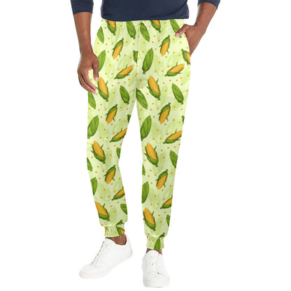 Agricultural Fresh Corn cob Print Pattern Men's Casual Track Pants