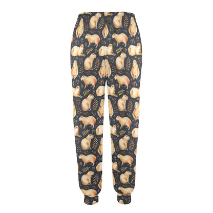 Capybara Pattern Print Design 02 Women's Casual Track Pants