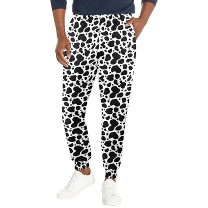 Cow Skin Pattern Print Design 04 Men's Casual Track Pants