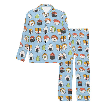 Sushi Print Design LKS303 Men's Long Pajama Set