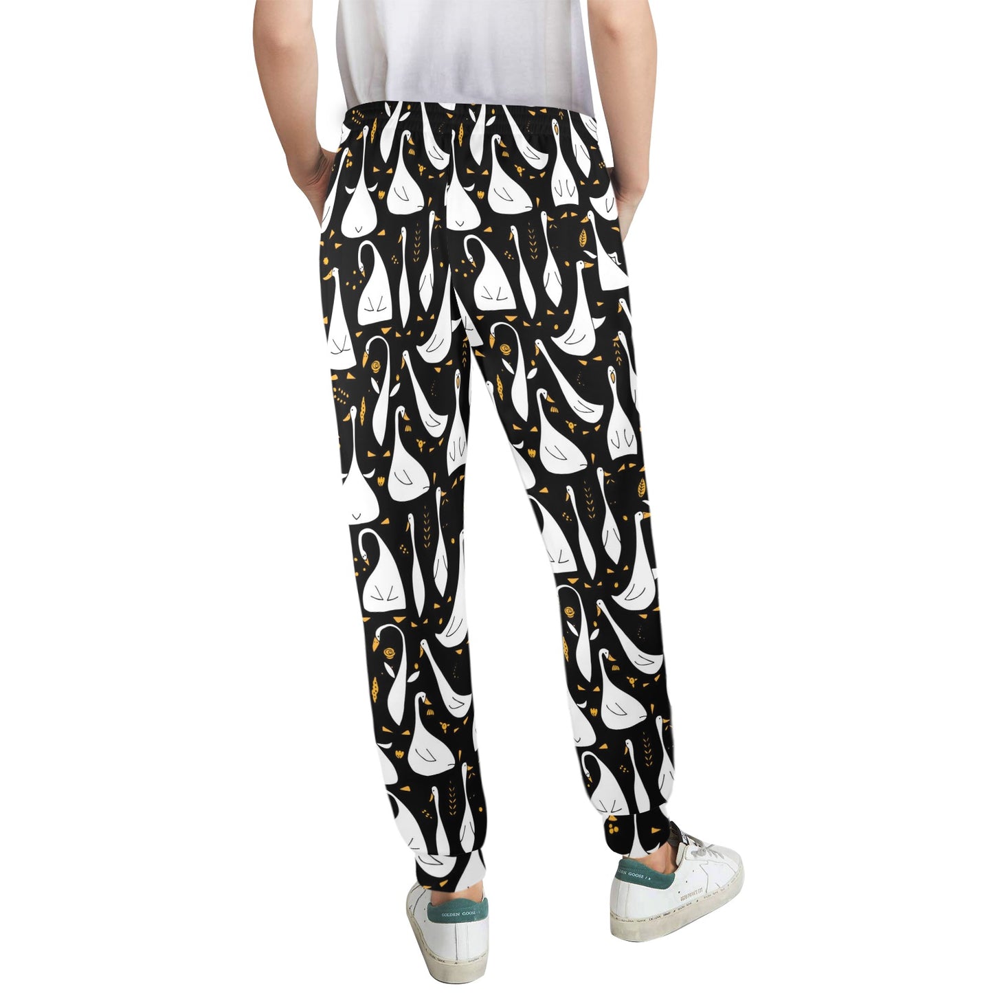 Goose Print Design LKS401 Women's Casual Track Pants