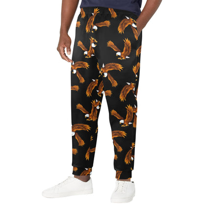 Eagles Print Pattern Men's Casual Track Pants