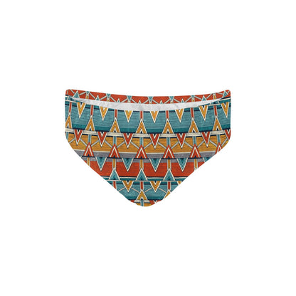 Kente Print African Design Themed Men's Swimming Briefs