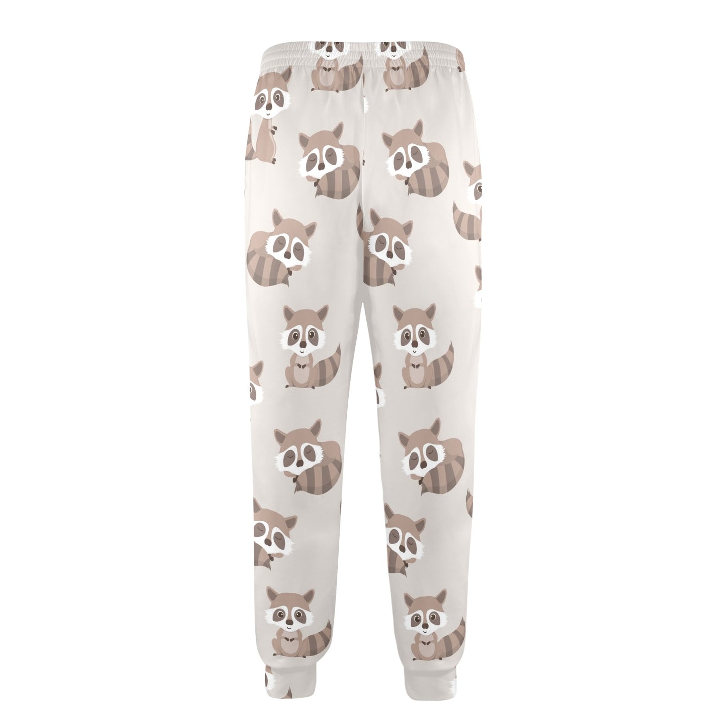 Raccoon Pattern Print Design A05 Men's Casual Track Pants