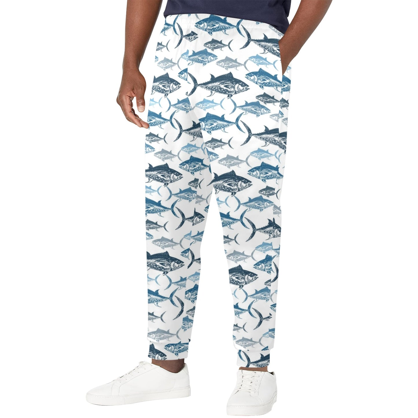 Tuna Fish Print Design LKS303 Men's Casual Track Pants