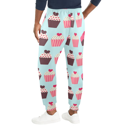 CupCake Print Pattern Men's Casual Track Pants
