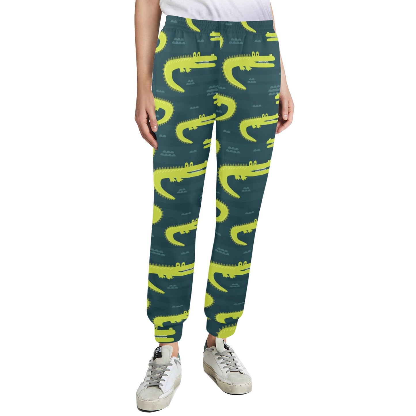 Alligator Pattern Print Design 03 Women's Casual Track Pants