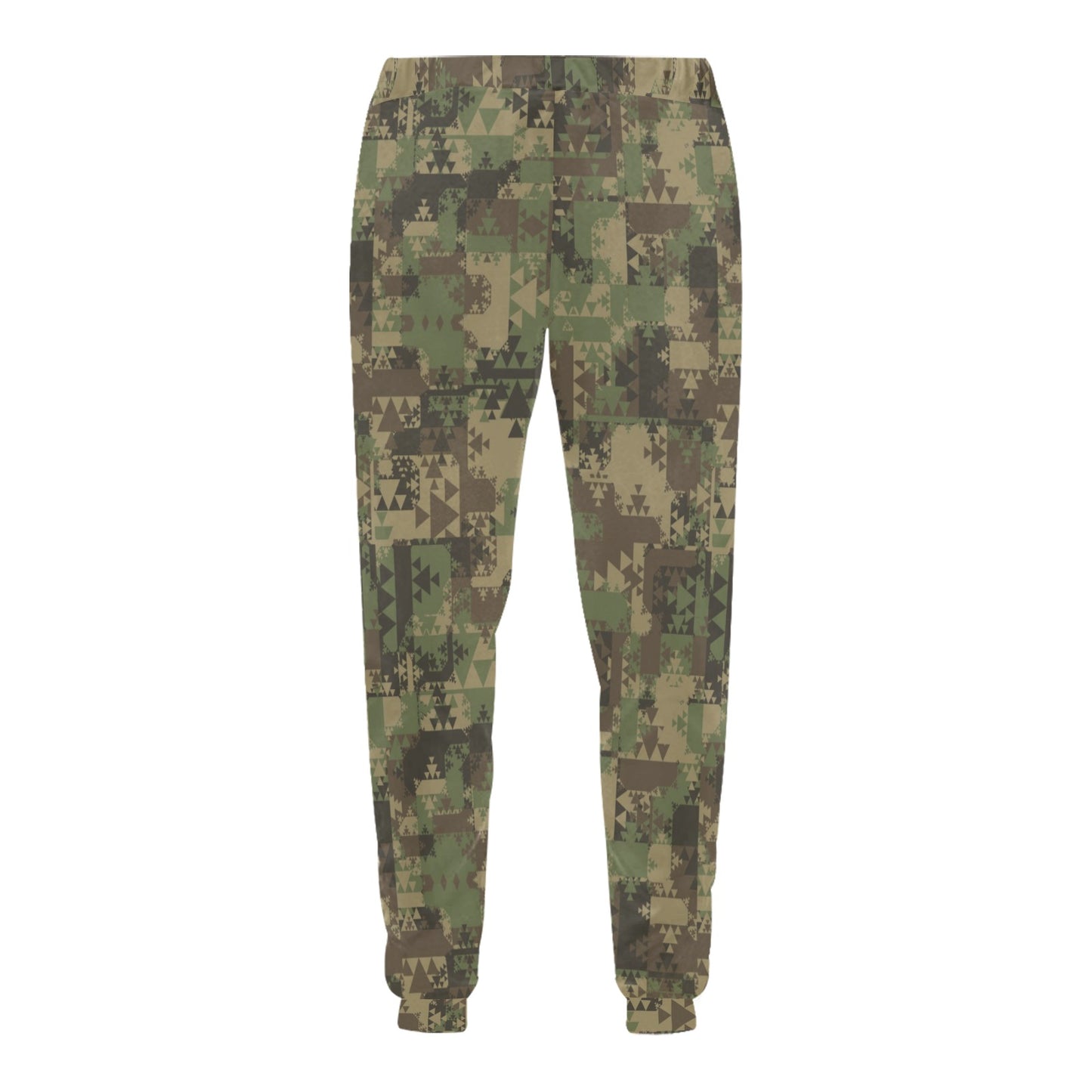 Camouflage Aztec Green Army Print Men's Sweatpants