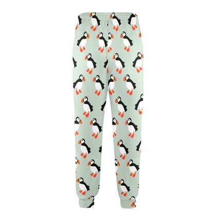 Puffin Pattern Print Design A03 Men's Casual Track Pants