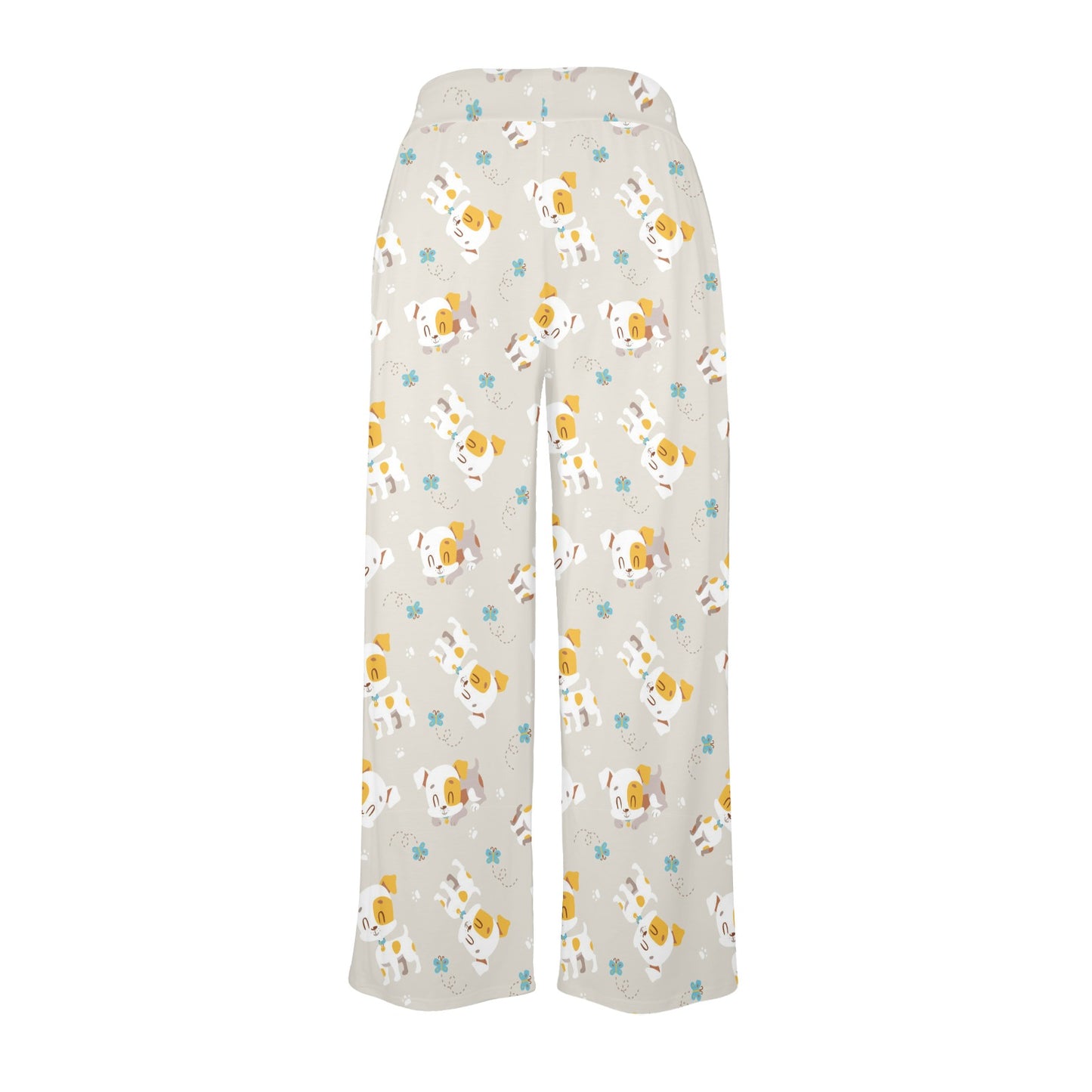 Russell Terriers Print Design LKS306 Women's Wide Leg Lounge Pants