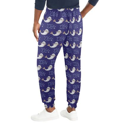 Sea Lion Print Design LKS404 Men's Casual Track Pants