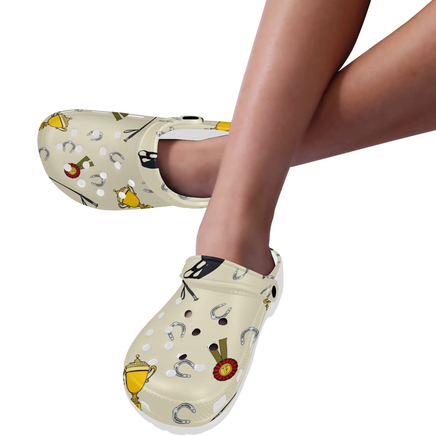 Equestrian Horseshoe Equipment Unisex Clogs Shoes