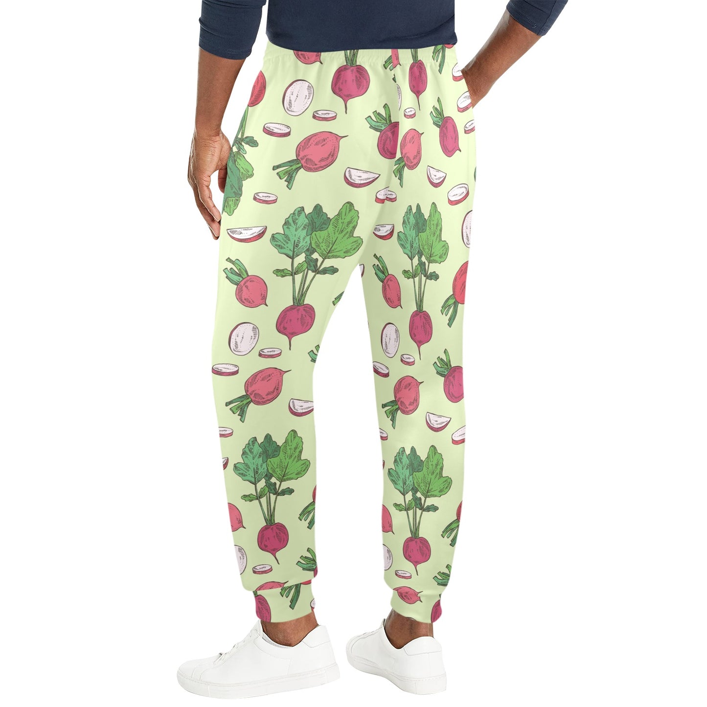 Radish Pattern Print Design A04 Men's Casual Track Pants