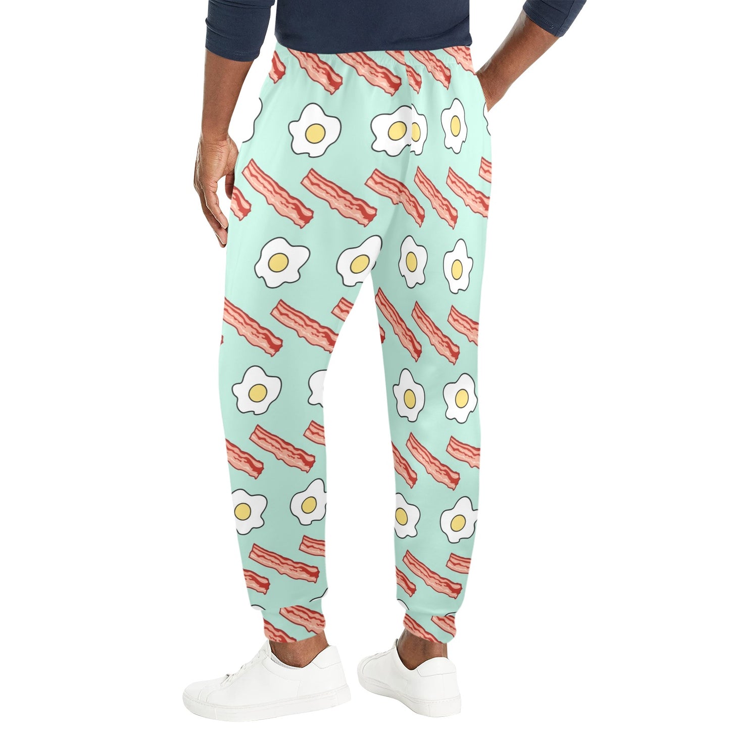 Bacon Sausage Pattern Print Design 01 Men's Casual Track Pants