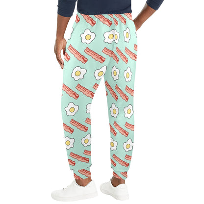 Bacon Sausage Pattern Print Design 01 Men's Casual Track Pants