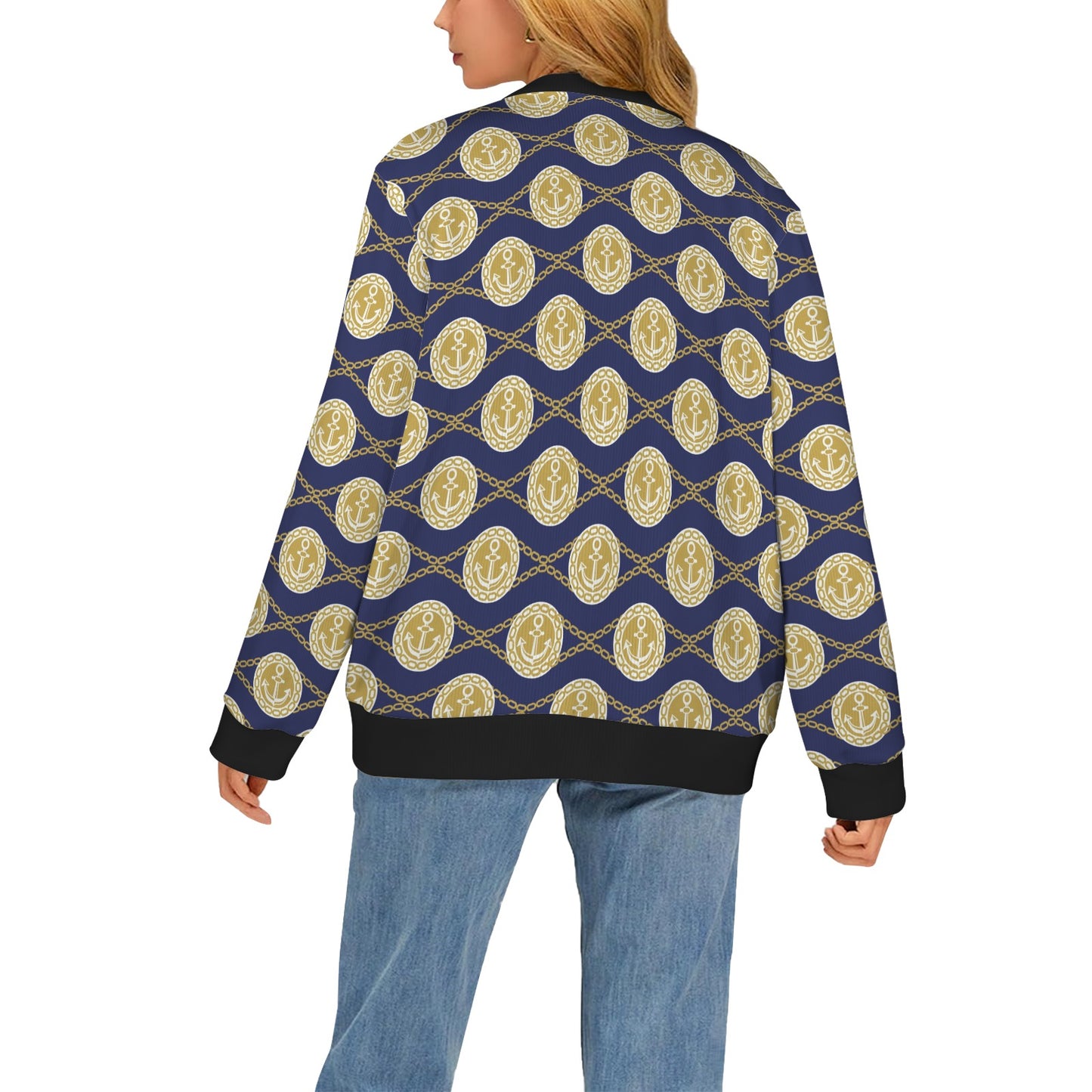 Anchor Luxury Pattern Women's Cardigan
