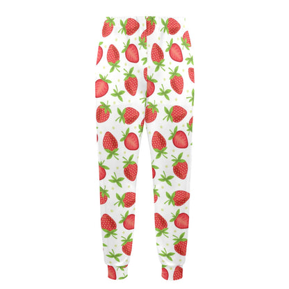 Strawberry Pattern Print Design SB07 Men's Casual Track Pants