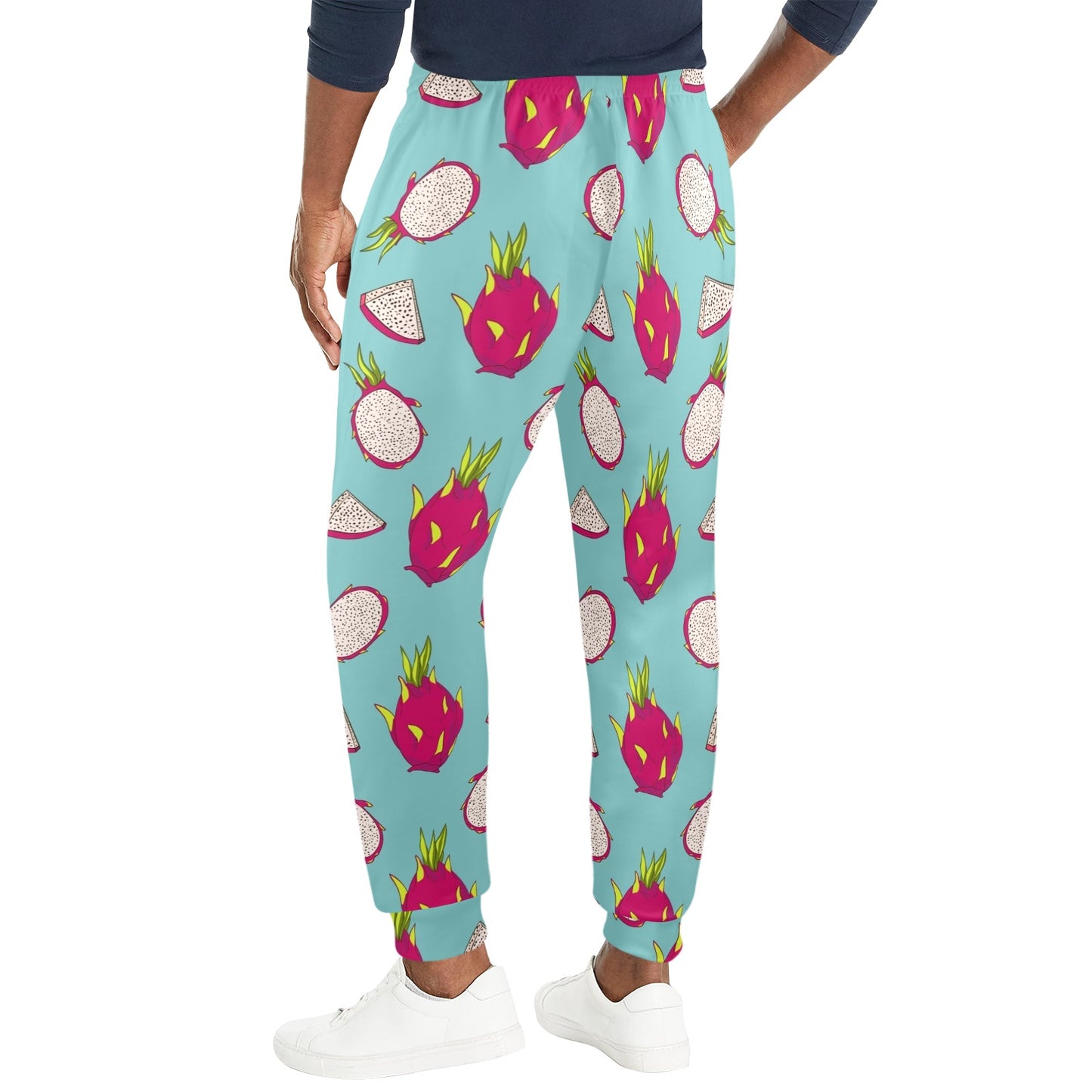 Dragonfruit Pattern Print Design DF01 Men's Casual Track Pants