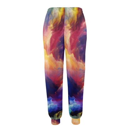 Vortex Twist Swirl Water Color Design Women's Casual Track Pants