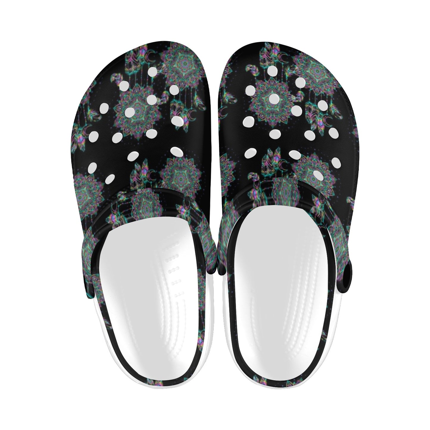 Dream Catcher Colorful Hand Draw Unisex Clogs Shoes