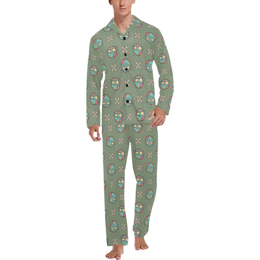 Zombie Print Design LKS301 Men's Long Pajama Set
