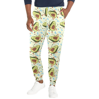 Avocado Pattern Print Design AC02 Men's Casual Track Pants