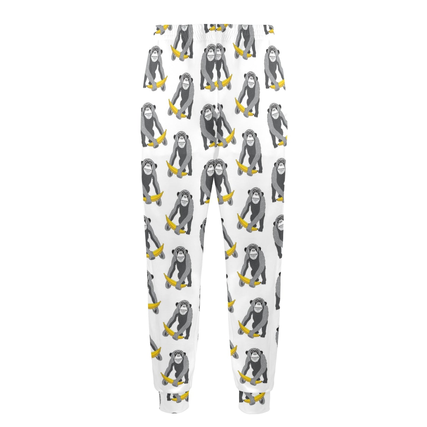 Chimpanzee Pattern Print Design 05 Men's Casual Track Pants