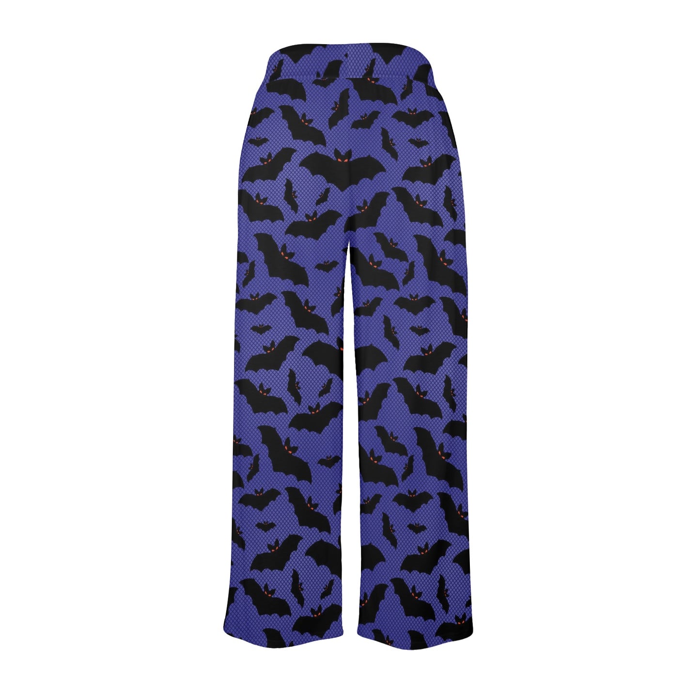 Bat Halloween Pattern Print Design 02 Women's Wide Leg Lounge Pants