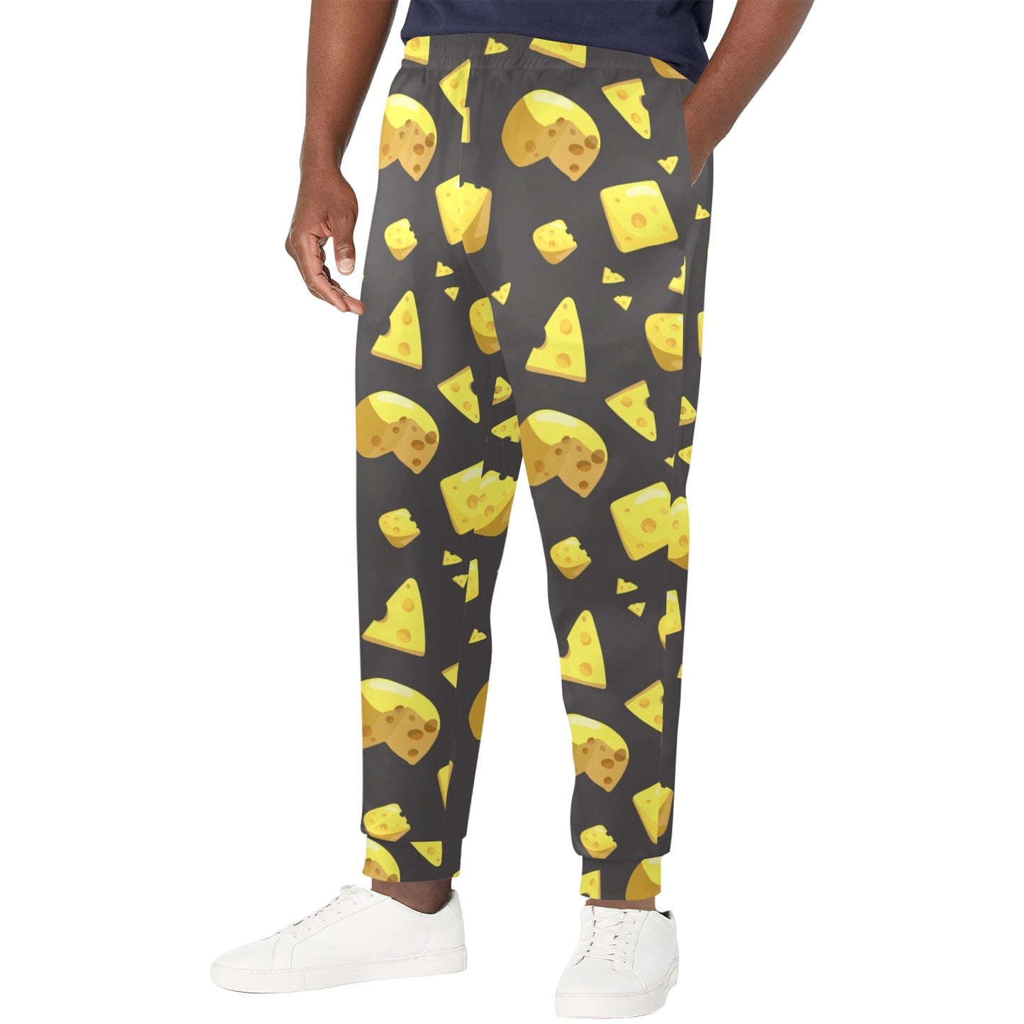 cheese Design Print Pattern JJ031 Men's Casual Track Pants