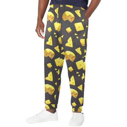 cheese Design Print Pattern JJ031 Men's Casual Track Pants