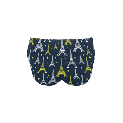 Eiffel Tower Star Print Men's Swimming Briefs