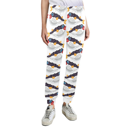 Fugu Pattern Print Design 03 Women's Casual Track Pants