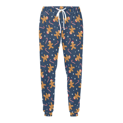 Gingerbread Pattern Print Design 01 Men's Sweatpants
