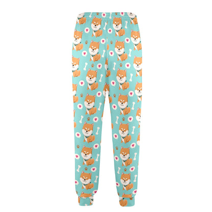 Shiba Inu Print Design LKS3013 Men's Casual Track Pants