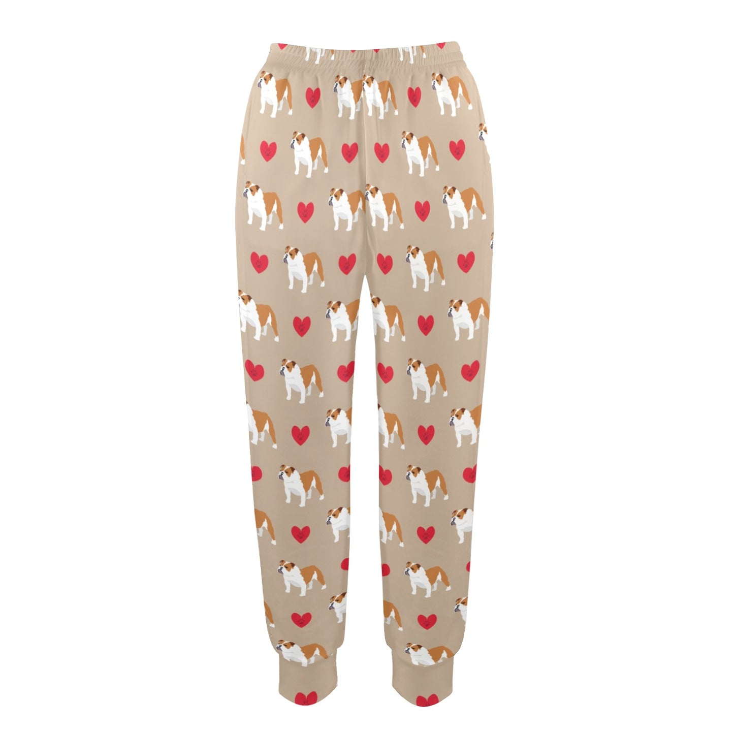 Bulldogs Pattern Print Design 02 Women's Casual Track Pants
