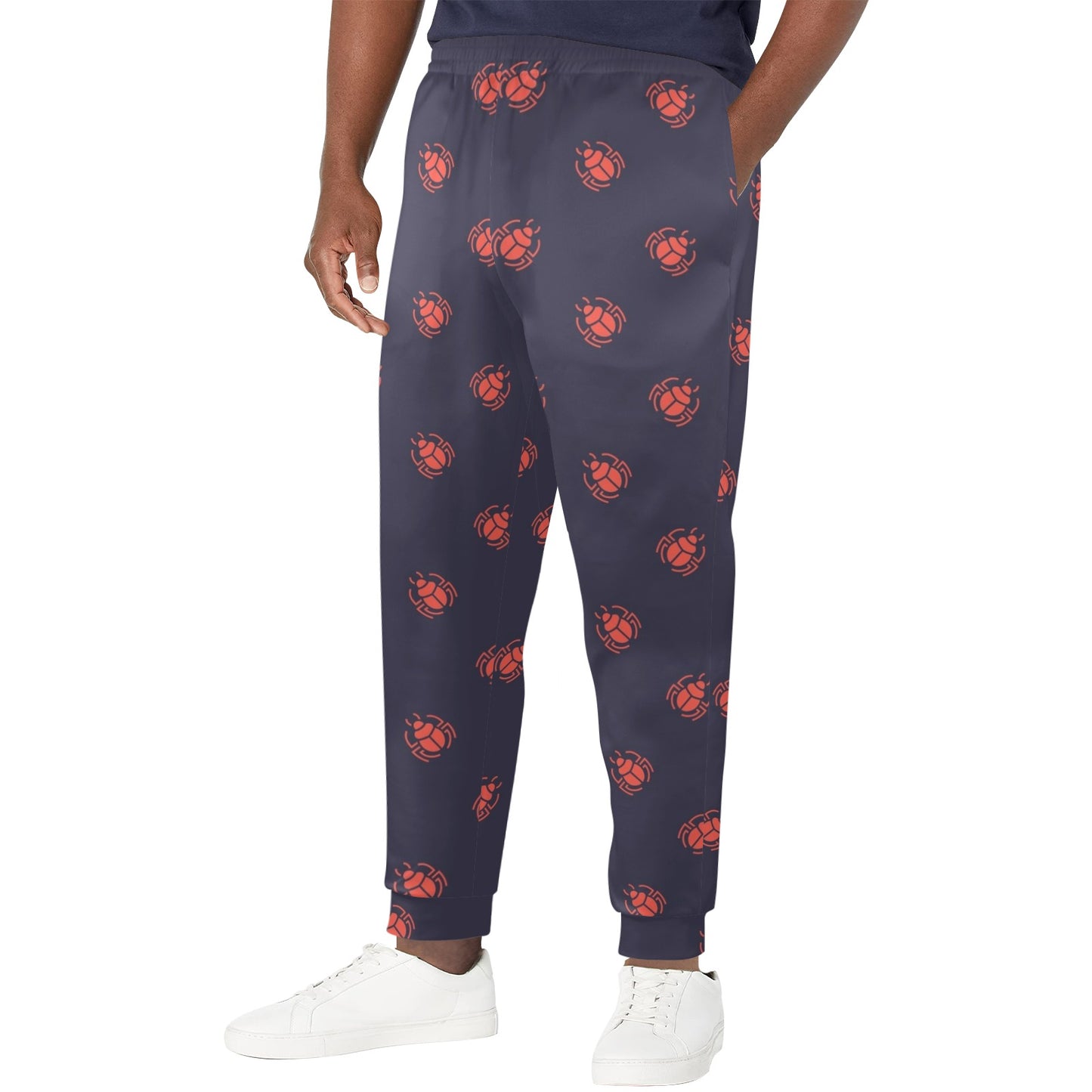 scarab beetle Design Print Pattern JJ0377 Men's Casual Track Pants
