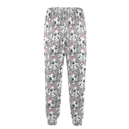 Maltese Pattern Print Design 01 Men's Casual Track Pants