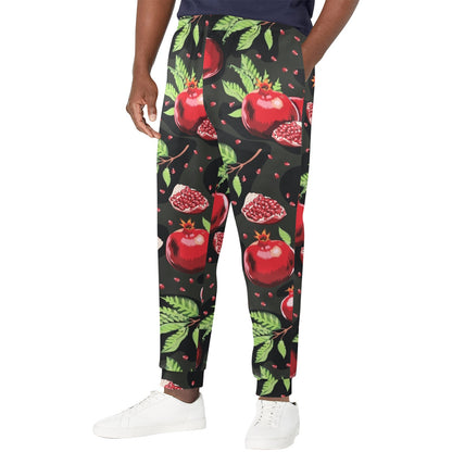 Pomegranate Pattern Print Design PG06 Men's Casual Track Pants