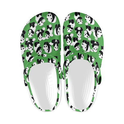 Panda Bear Pattern Themed Print Unisex Clogs Shoes