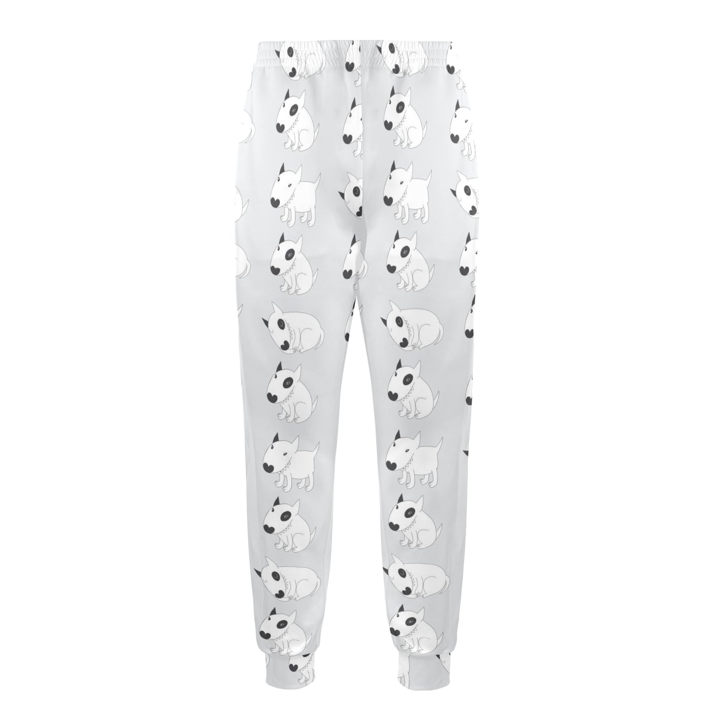 Bull Terrier hand draw Print Pattern Men's Casual Track Pants