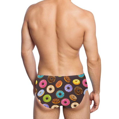 donut Design Print Pattern JJ0134 Men's Swimming Briefs