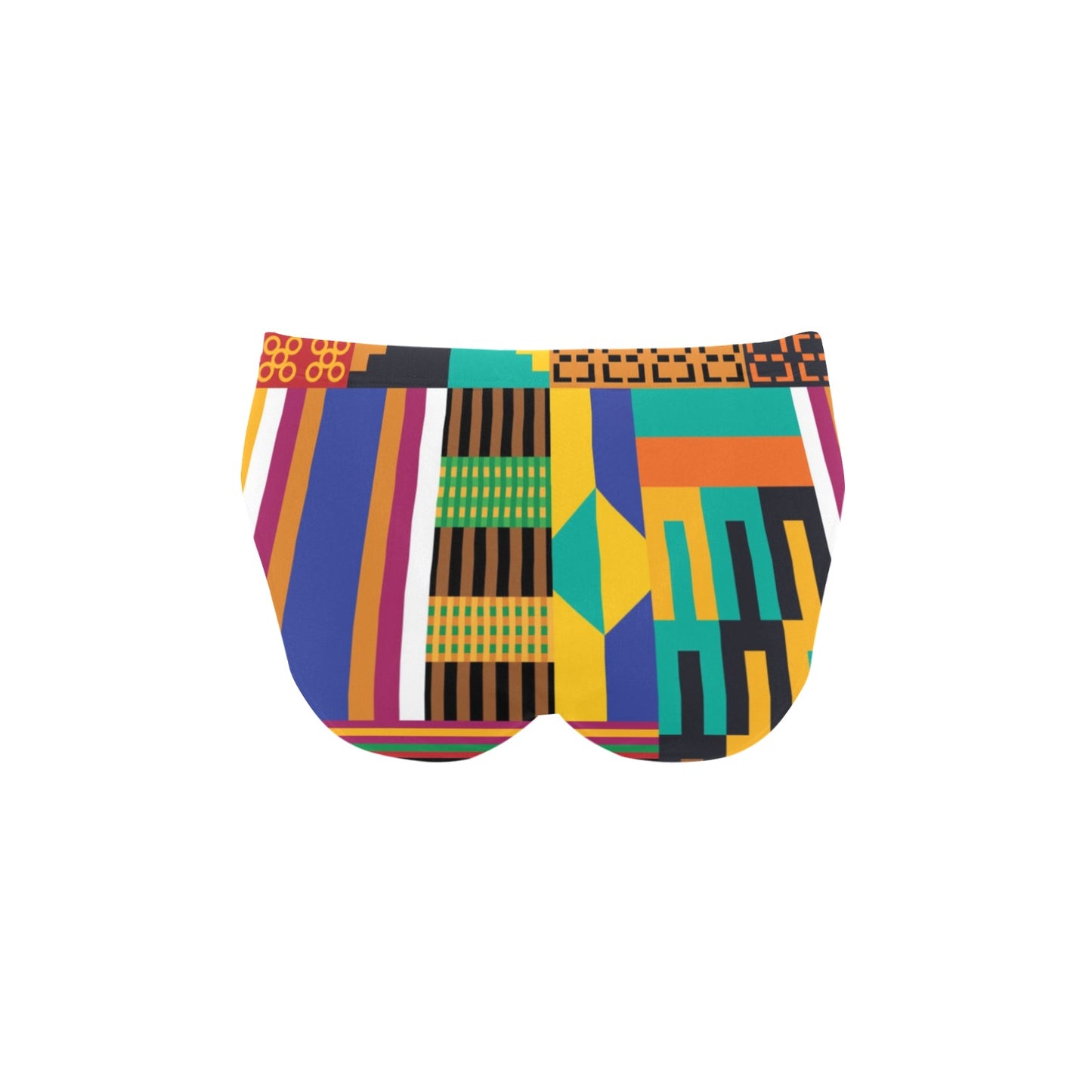 Kente Pattern Print Design 03 Men's Swimming Briefs