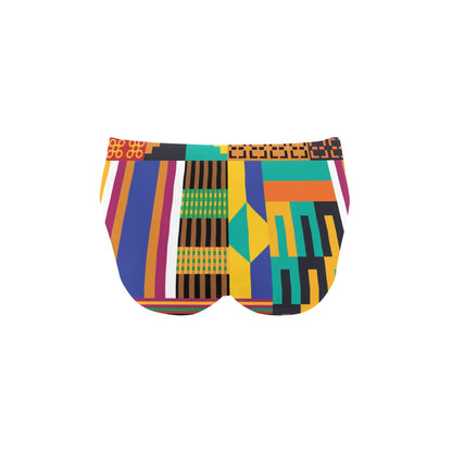 Kente Pattern Print Design 03 Men's Swimming Briefs