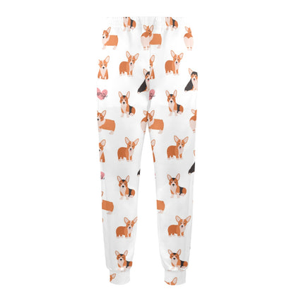 Cardigan Welsh Corgis Pattern Print Design 02 Men's Casual Track Pants