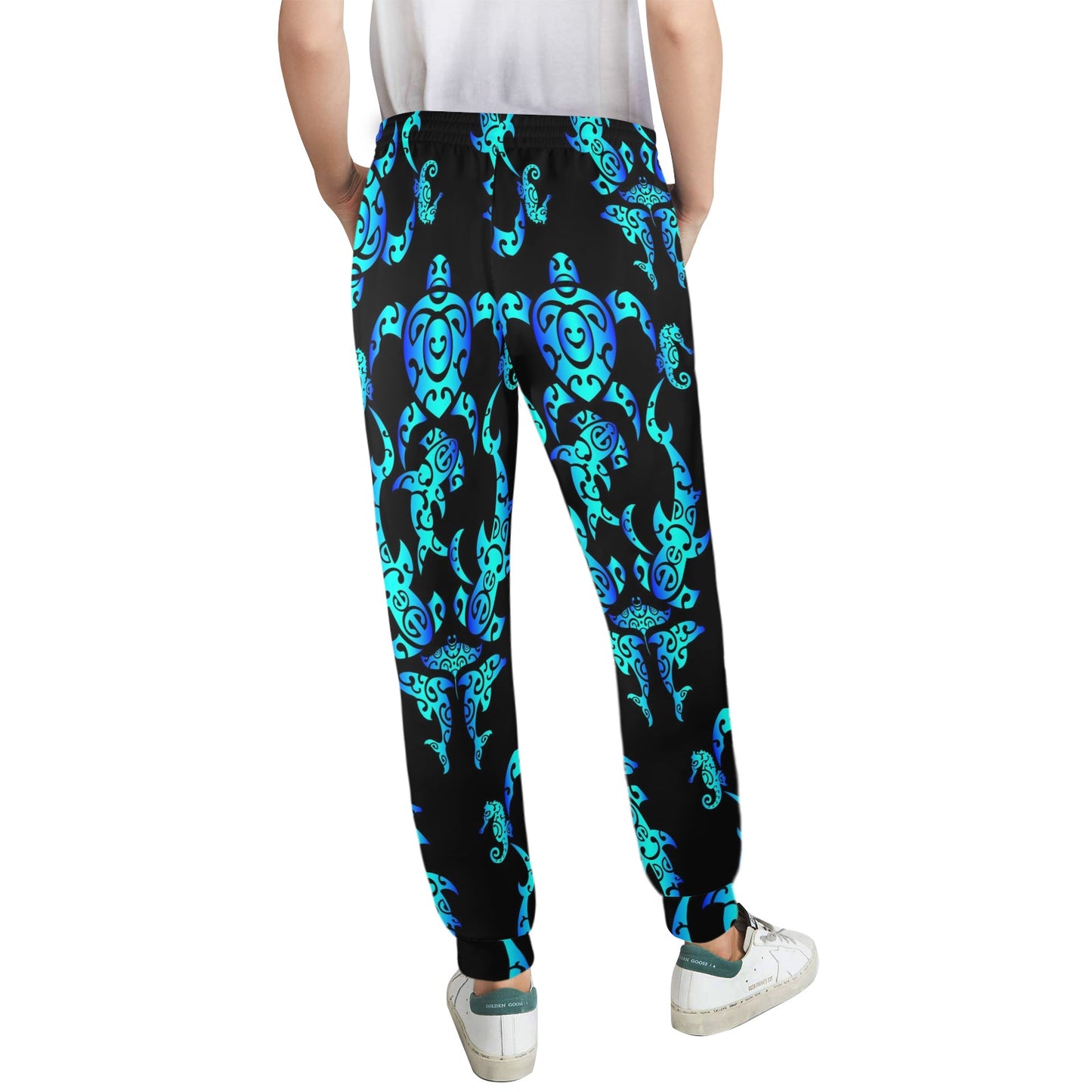 Sea turtle Polynesian Tribal Hawaiian Women's Casual Track Pants
