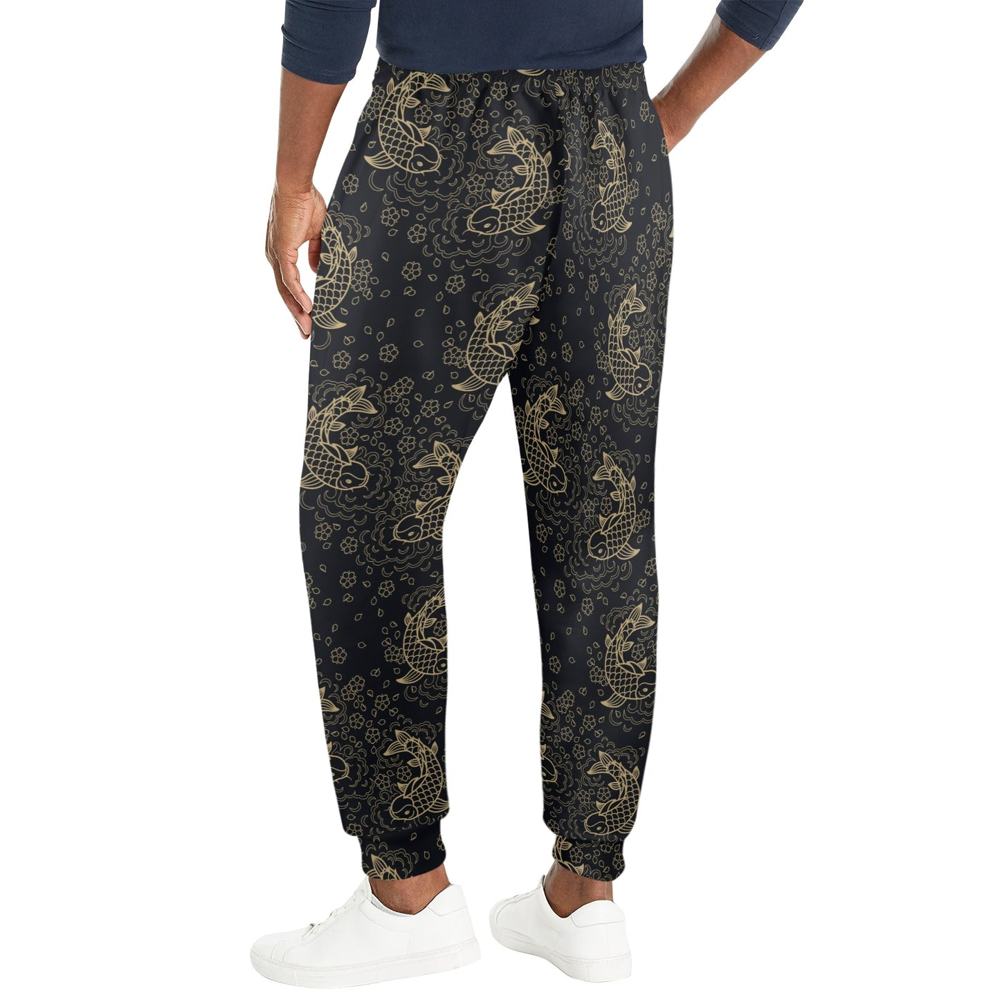 KOI Fish Pattern Print Design 02 Men's Casual Track Pants