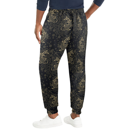 KOI Fish Pattern Print Design 02 Men's Casual Track Pants