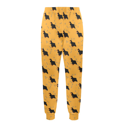 Cocker Pattern Print Design 01 Men's Casual Track Pants